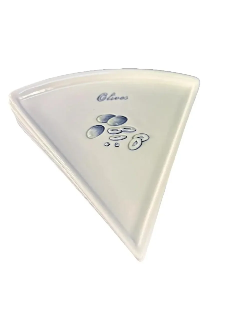 Pottery Barn Pizza Slice Plate Set of 6 Vegetable Appetizer Serving Trays